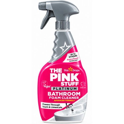 Пінний засіб для чищення ванної кімнати The Pink Stuff Platinum Bathroom Foam Cleaner, 750 мл